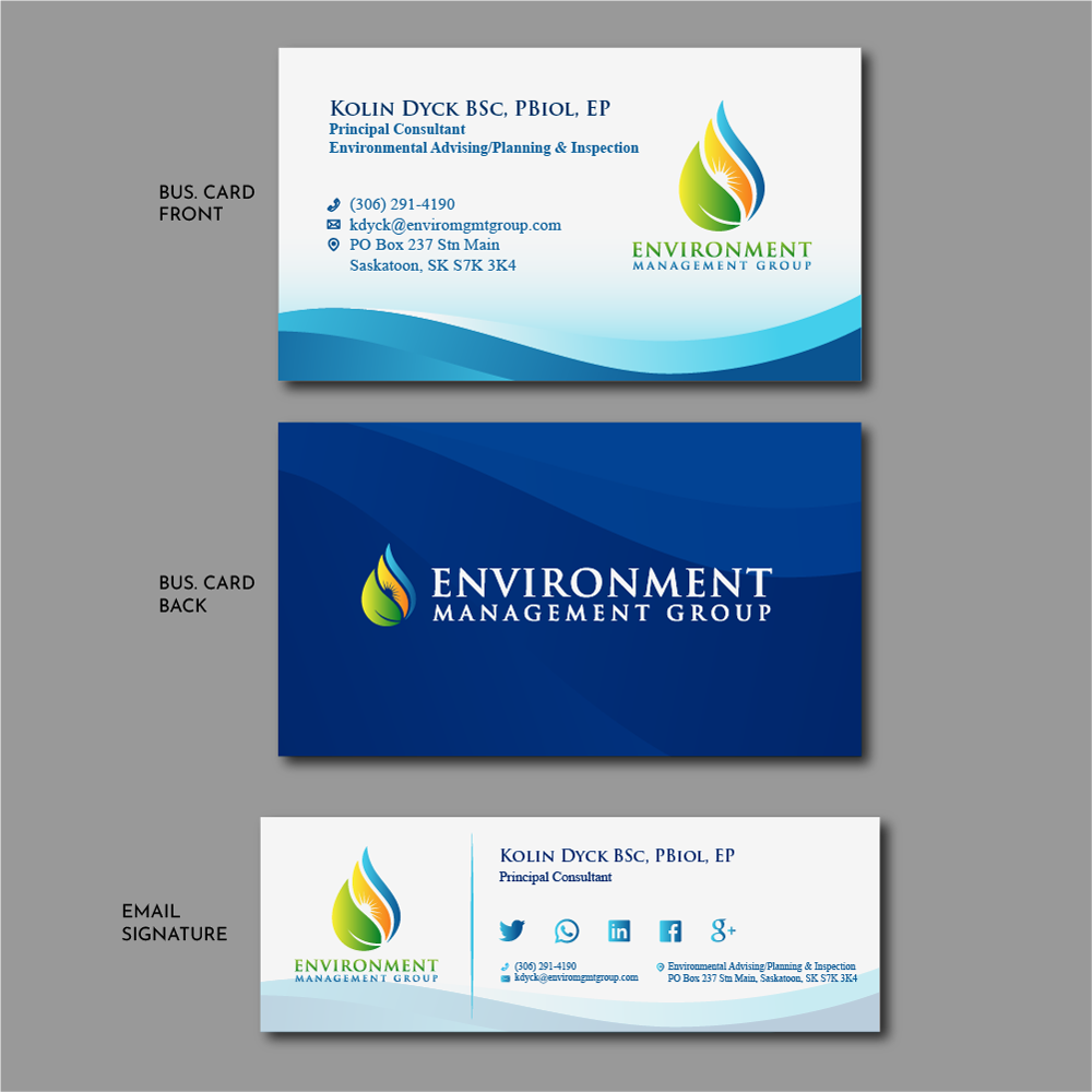 Environment Management Group logo design by SOLARFLARE