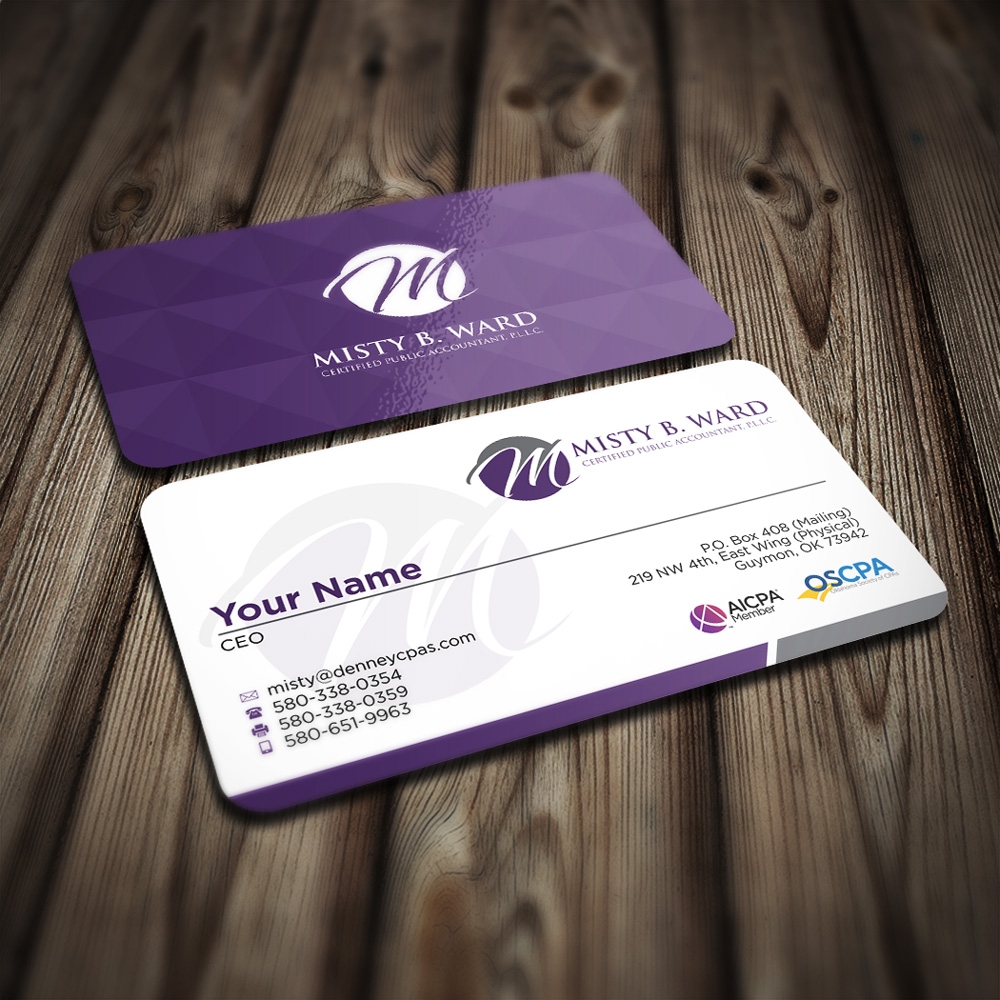 Misty B. Ward, Certified Public Accountant, P.L.L.C. logo design by mletus