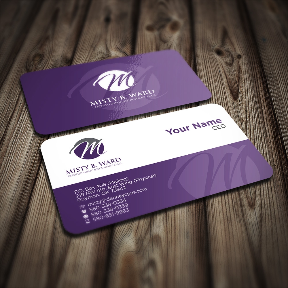 Misty B. Ward, Certified Public Accountant, P.L.L.C. logo design by mletus