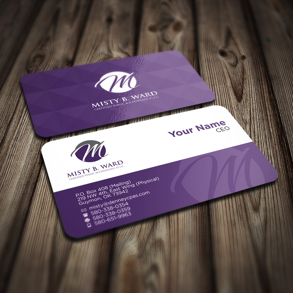 Misty B. Ward, Certified Public Accountant, P.L.L.C. logo design by mletus