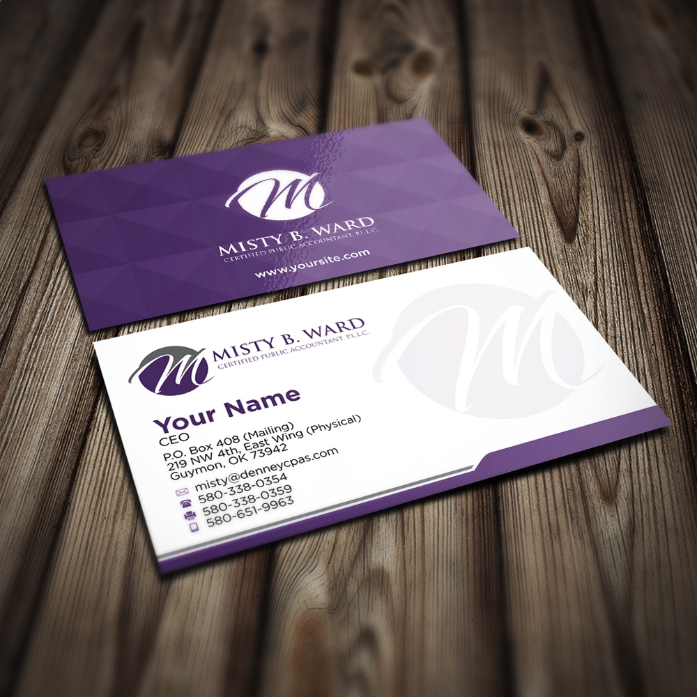Misty B. Ward, Certified Public Accountant, P.L.L.C. logo design by mletus