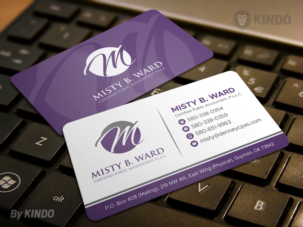 Misty B. Ward, Certified Public Accountant, P.L.L.C. logo design by Kindo