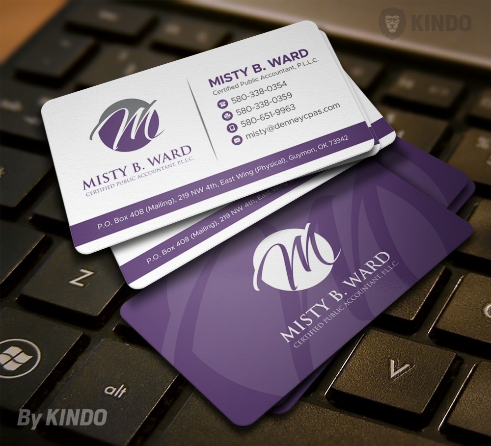 Misty B. Ward, Certified Public Accountant, P.L.L.C. logo design by Kindo