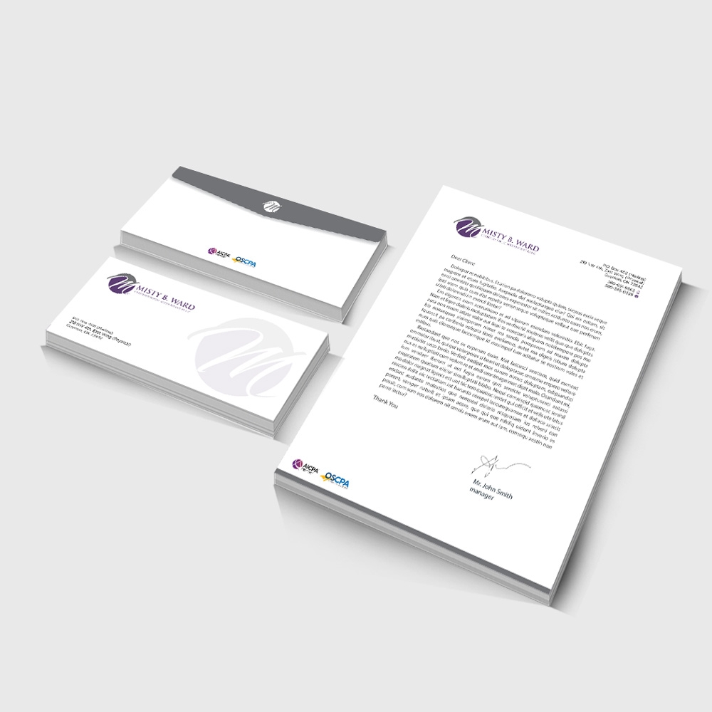 Misty B. Ward, Certified Public Accountant, P.L.L.C. logo design by mletus