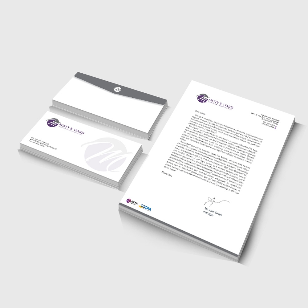 Misty B. Ward, Certified Public Accountant, P.L.L.C. logo design by mletus