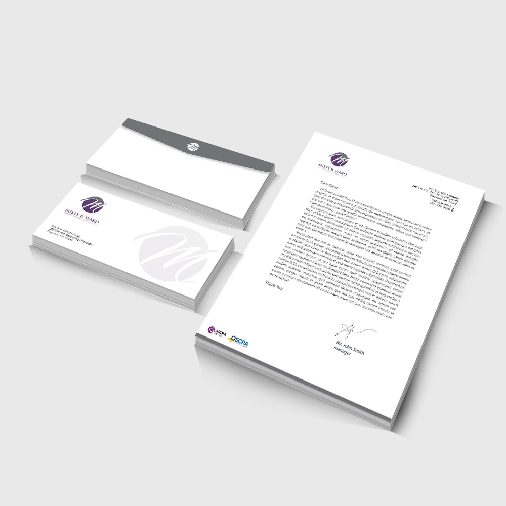 Misty B. Ward, Certified Public Accountant, P.L.L.C. logo design by mletus