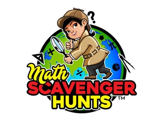 Math Scavenger Hunts logo design by DreamLogoDesign
