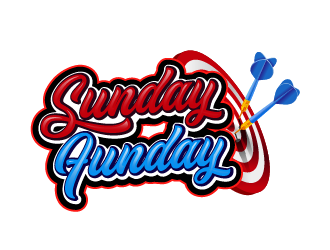 Sunday Funday (dart themed logo) logo design by axel182