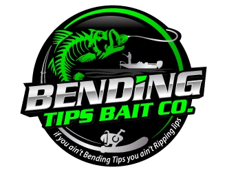 Bending Tips Bait Co logo design by jaize