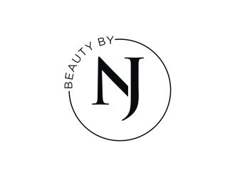 BEAUTY BY NJ logo design by logitec
