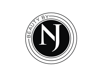 BEAUTY BY NJ logo design by logitec
