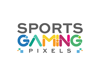 Sports Gaming Pixels Logo Design