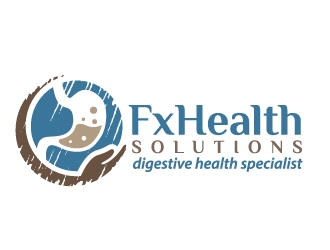 Fx Health Solutions Logo Design
