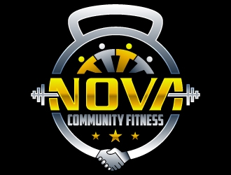 NOVA Community Fitness logo design by Suvendu