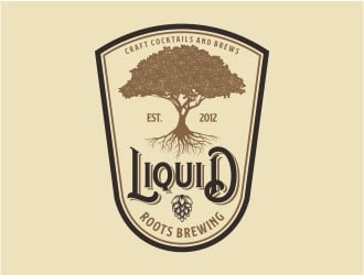 Liquid Roots Brewing  logo design by Alfatih05