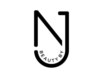 BEAUTY BY NJ logo design by Mahrein