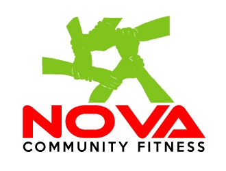 NOVA Community Fitness logo design by AamirKhan