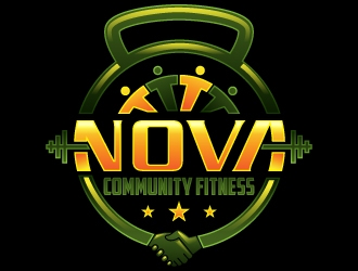NOVA Community Fitness logo design by Suvendu