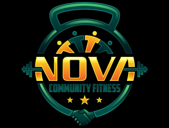 NOVA Community Fitness logo design by Suvendu