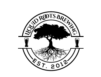 Liquid Roots Brewing  logo design by Upoops