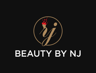 BEAUTY BY NJ logo design by azizah
