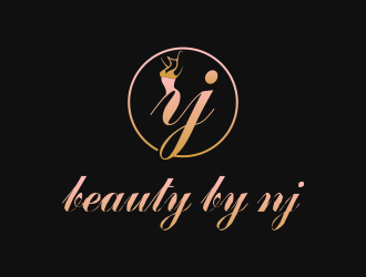 BEAUTY BY NJ logo design by azizah