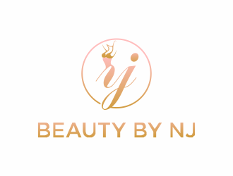 BEAUTY BY NJ logo design by azizah