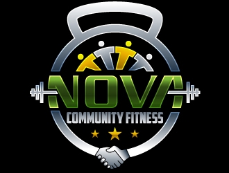 NOVA Community Fitness logo design by Suvendu