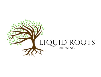 Liquid Roots Brewing  logo design by jetzu
