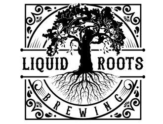 Liquid Roots Brewing  logo design by coco