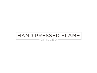 HAND PRESSED FLAME GRILLED logo design by Inaya