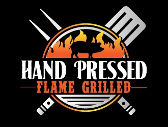 HAND PRESSED FLAME GRILLED logo design by AamirKhan
