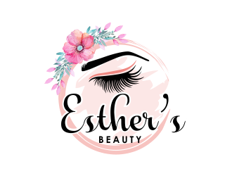Esther’s Beauty  logo design by Girly