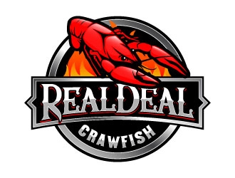 Real Deal Crawfish logo design by daywalker