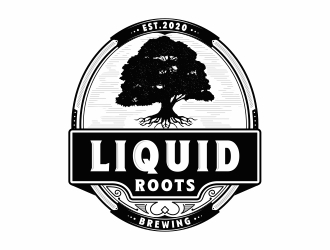 Liquid Roots Brewing  logo design by Mardhi
