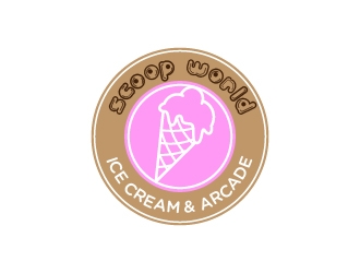 Scoop World Ice Cream &amp; Arcade logo design by pambudi