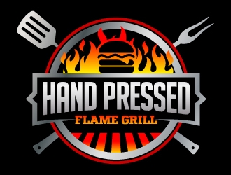 HAND PRESSED FLAME GRILLED logo design by jaize
