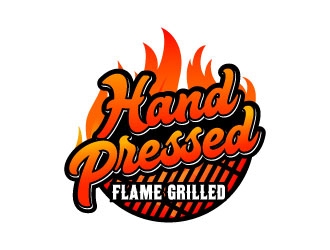 HAND PRESSED FLAME GRILLED logo design by daywalker