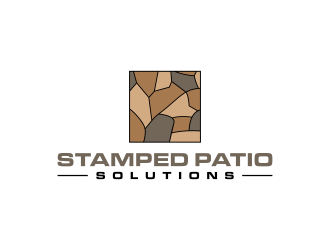 Stamped Patio Solutions, Garage Floors and more logo design by salis17