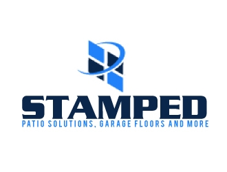 Stamped Patio Solutions, Garage Floors and more logo design by AamirKhan