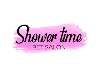 Shower time pet salon logo design by aryamaity