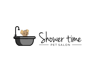Shower time pet salon logo design by salis17