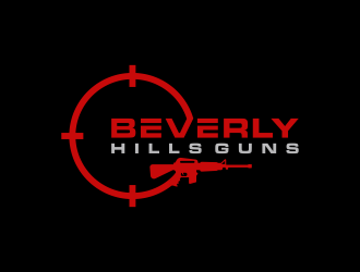 BEVERLY HILLS GUNS logo design by BlessedArt
