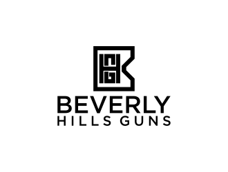 BEVERLY HILLS GUNS logo design by changcut