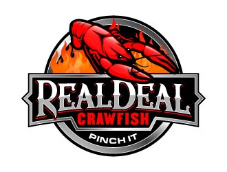 Real Deal Crawfish logo design by daywalker