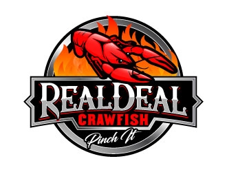 Real Deal Crawfish logo design by daywalker