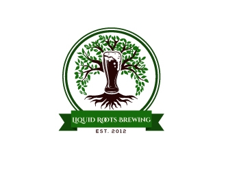 Liquid Roots Brewing  logo design by Upoops