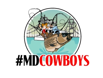 #MDCowboys logo design by AamirKhan