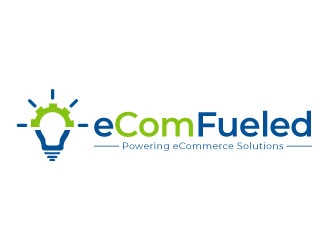 eComFueled ... tagline ... Powering eCommerce Solutions logo design by sanworks