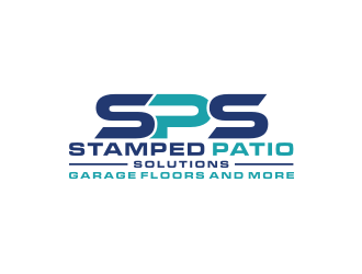 Stamped Patio Solutions, Garage Floors and more logo design by bricton